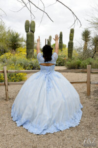 vestido babblue silver quinceañera abbigail tempe arizona